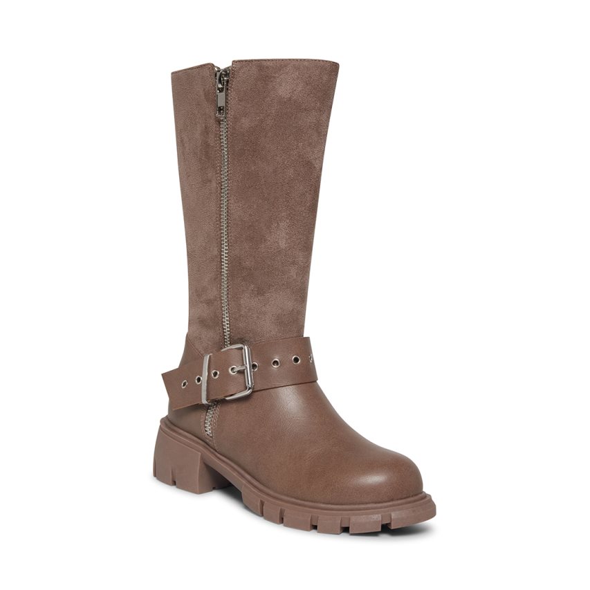 Brown Steve Madden Jholly Kids' High Boots | PH 8320NPJ